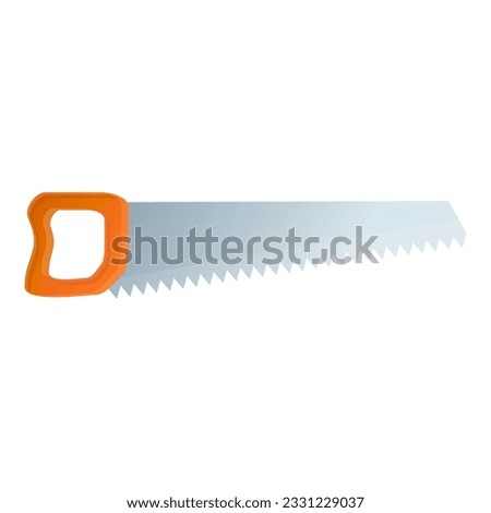 Hand saw icon. Cartoon of hand saw icon for web design isolated on white background