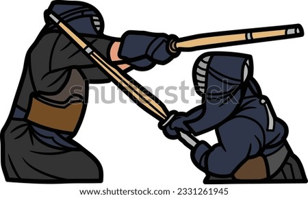 a cartoon image of two people in a fighting stance with a bat