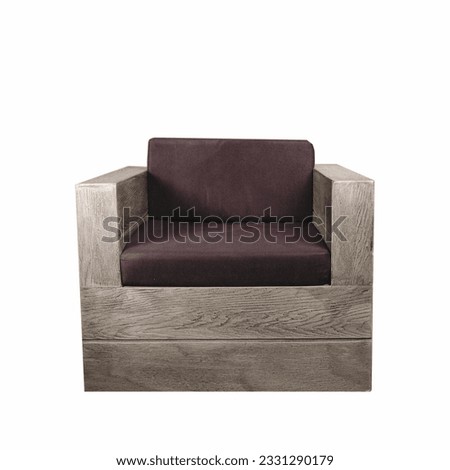 Wooden garden armchair, garden furniture