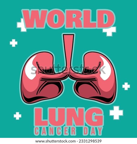 world lung cancer day template design for humanity care