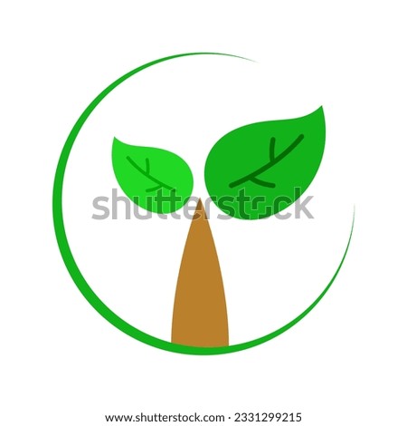 Tree icon, vector illustration design, for logo, web, application