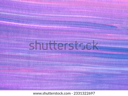 Painted background of mixed colors. Blue, purple and pink texture with a touch of teal shade. Very long brush strokes of acrylic paint. Artistic design for a business card, website templates, etc