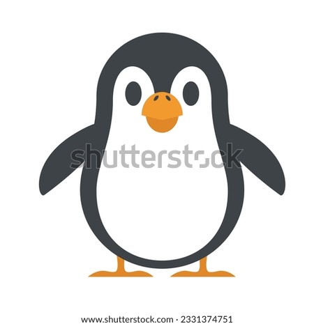 a picture of a penguin on a white background