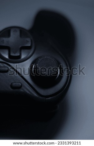 Game controller on a white surface