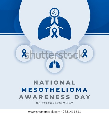 National Mesothelioma Awareness Day Celebration Vector Design Illustration for Background, Poster, Banner, Advertising, Greeting Card