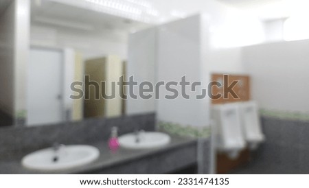 Abstract blur toilet room interior for background