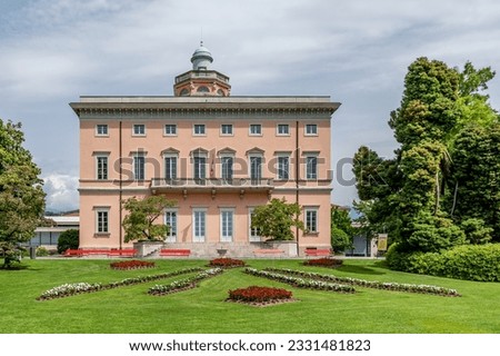 Ciani park in Lugano, Switzerland, on a sunny summer day Royalty-Free Stock Photo #2331481823