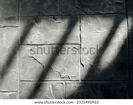Stamped concrete and shading of the sun