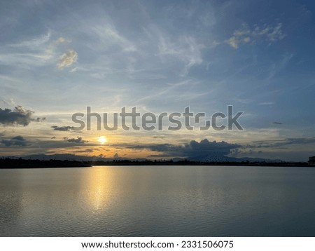 Sunset River phuket in P, Thailand