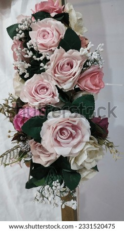flowers roses, decor decoration of a wedding celebration, objects, background. High quality photo