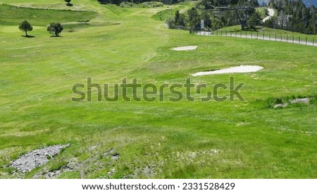 views of the Soldeu golf course in Andorra
