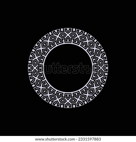 abstract art decorative circle ornamental pattern frame