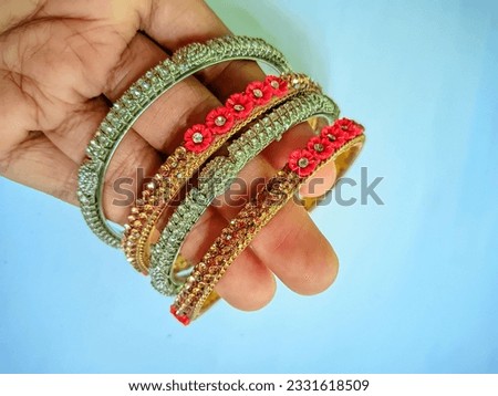 Bangles are the beauty of women's hands.