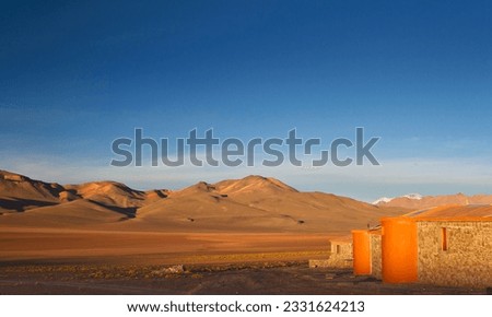 Church, Hotel de Desierto; Bolivia; Llama herder; Graffito; Valpariso, Chile; Wool spinning; Bolivia Royalty-Free Stock Photo #2331624213