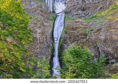 Oregon's Columbia River Gorge's Horsetail Falls in the Morning