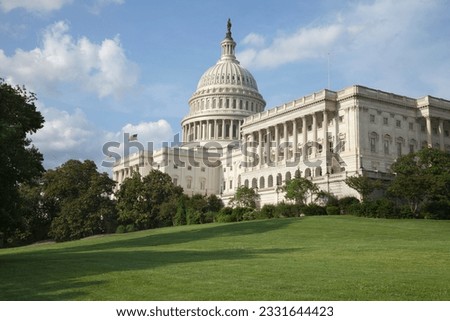 US Capitol building on a sunny afternoon Royalty-Free Stock Photo #2331644423
