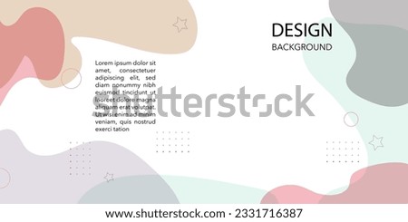 Template Banner with pink, grey gradient color. Design with liquid shape. EPS 10