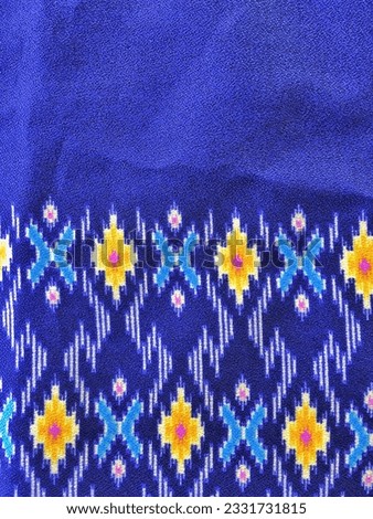blue fabric pattern abstract background