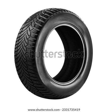 car tire , Snow tire  , winter tires  isolated on white background