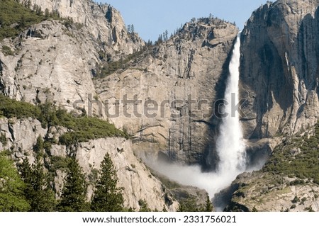 Upper Yosemite Falls in Yosemite National Park, California