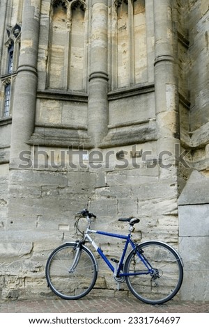 Bike Parked Against Ancient Wall
