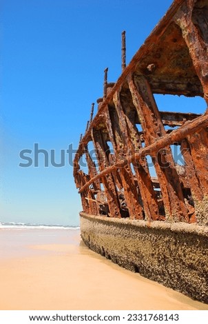 Ship Wreck on a Beach