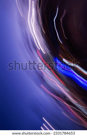 Abstract motion blur of lights.