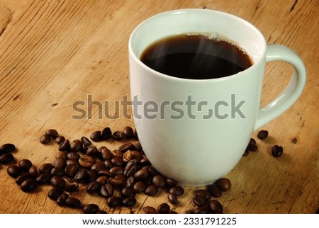 A fresh cup of coffee