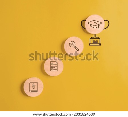education icon and graduate cap concept. person graduation icon. High quality photo
