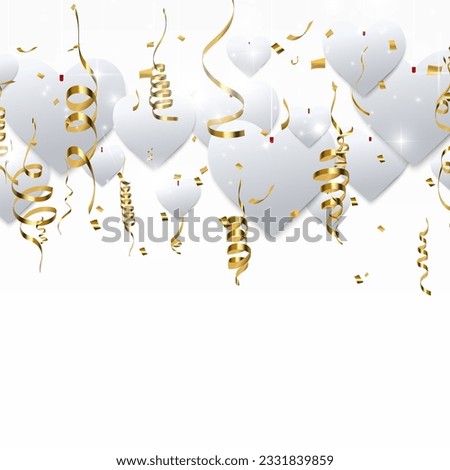 Hearts on a transparent background. Love card. Recognition of attractiveness.	
