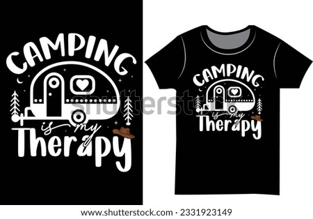 Mountain Camping SVG t shirt design. Hiking camp outdoor gift shirt.