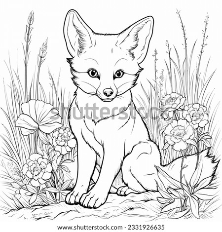Vector art, coloring book, coloring page for kids