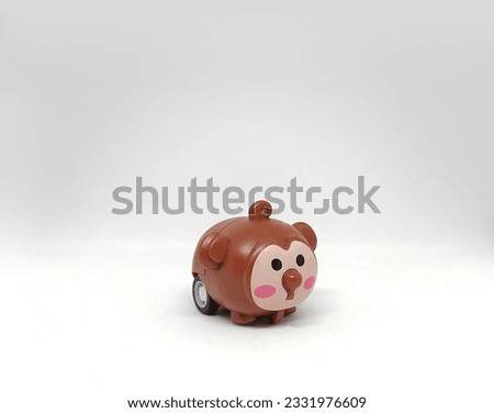 Adorable miniature Monkey in isolated background