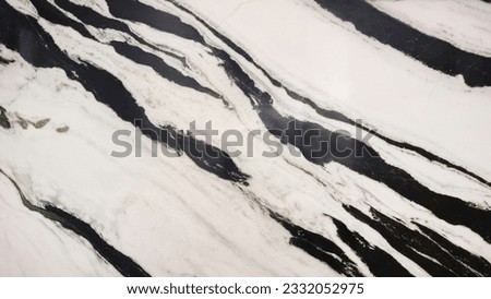 natural texture of white marble with black veins pattern. Italian black white panda marble stone design.