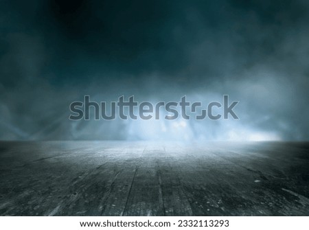 Concrete floor with spotlight for background