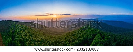 Sunset on top of Mount Oglethorpe