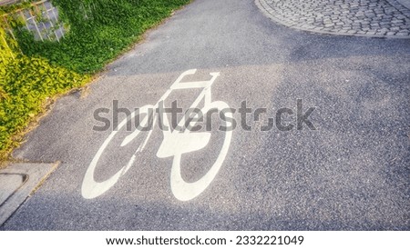 The symbol of using a bicycle on a designated route on the road makes it look orderly and reduces accidents.