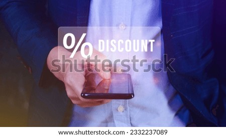 Percentage discount on mobile phones, Discount Percentage concept