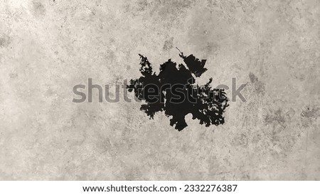 
The striking contrast of the tar stain spilled on the white floor. Royalty-Free Stock Photo #2332276387