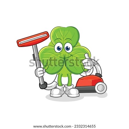 the clover clean with a vacuum . character vector
