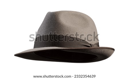Brown Vintage hat isolated on white background Royalty-Free Stock Photo #2332354639