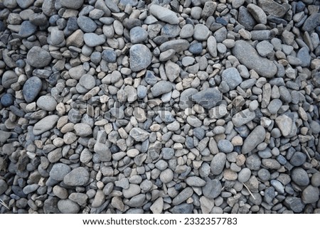 Smooth Pebble Texture on Ground in Northern California