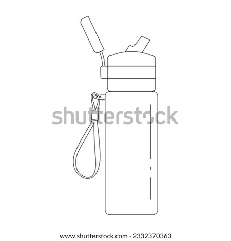 Drinking water bottles icon vector illustration template design
