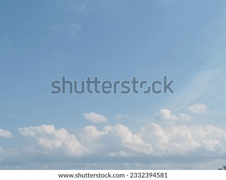 portrait of clouds in the blue sky