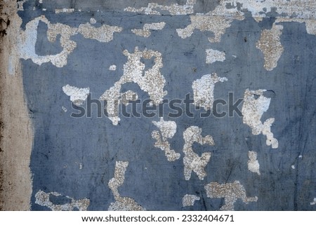 Abstract form on grunge wall