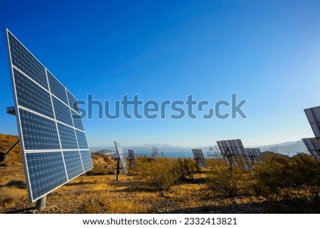 Harnessing Solar Energy: Time-Lapse of Solar Panels near Lake Mead, Nevada, Embracing Renewable Power in 4K Resolution