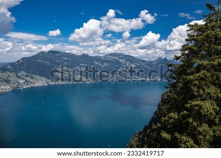 Portrait of the mountains in Switzerland
