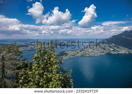 Portrait of the mountains in Switzerland