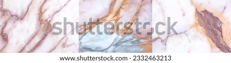 White marble separating three pictures with high detail big size Can be used to design background graphics