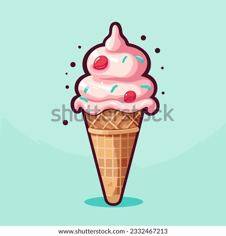 Ice Cream Clip Art - Delicious Dessert 